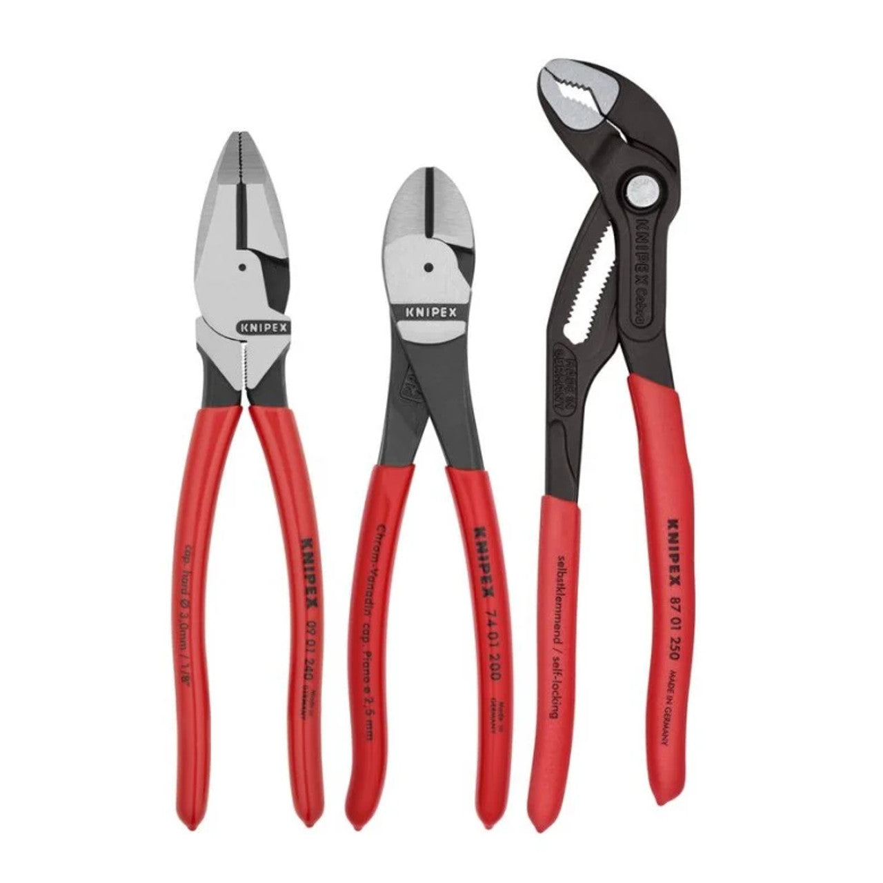 Knipex Tools - 3 Pc Pro Pliers Set - Item #9K0080157US