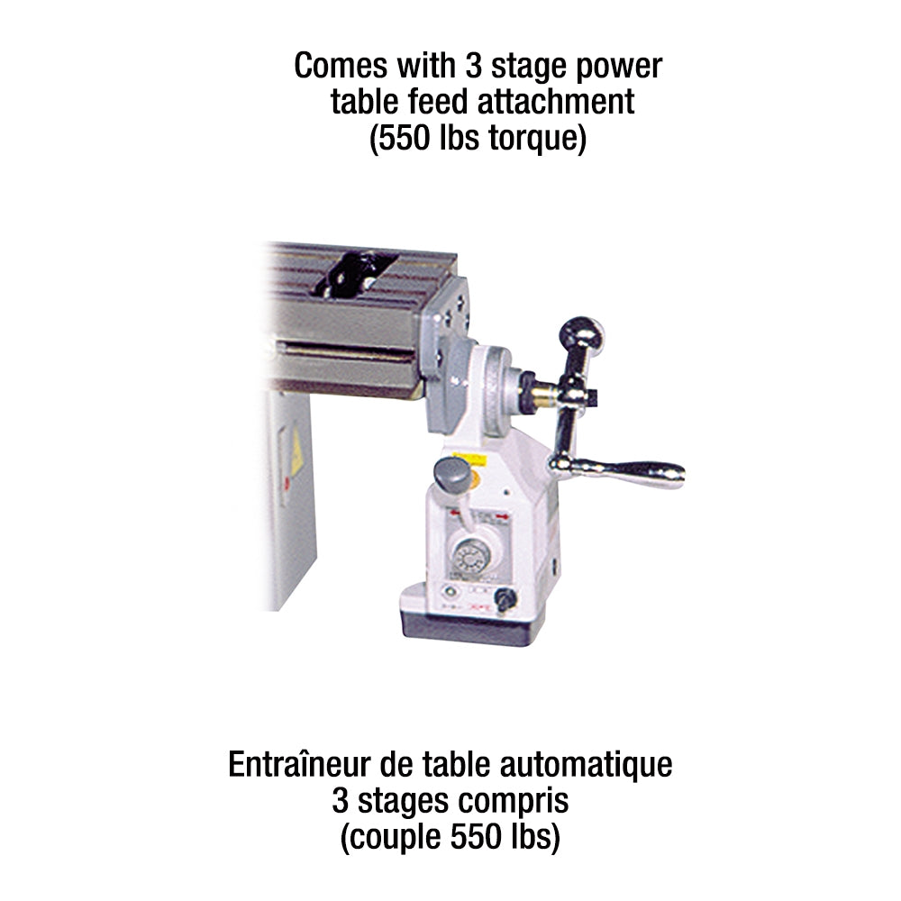 King Canada - VERTICAL "TURRET" MILLING MACHINE (600V, 3 PHASE) - MODEL: 1050VS