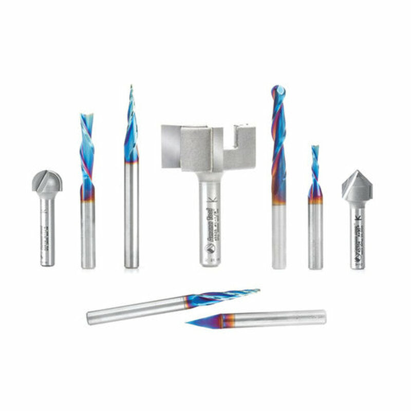 Axiom – Iconic Series Bit Set (9pc) w/ Spektra Coating by Amana Tool