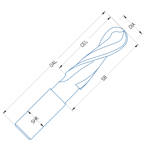 Royce Ayr - R52-234 Series - 2 Flute Upcut Ballnose