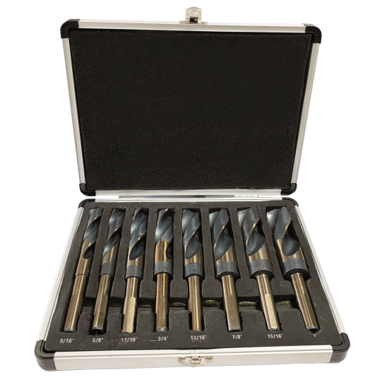 Mascoutech - 8 Piece Black & Gold Drill Bit Set - TRC HDG83F