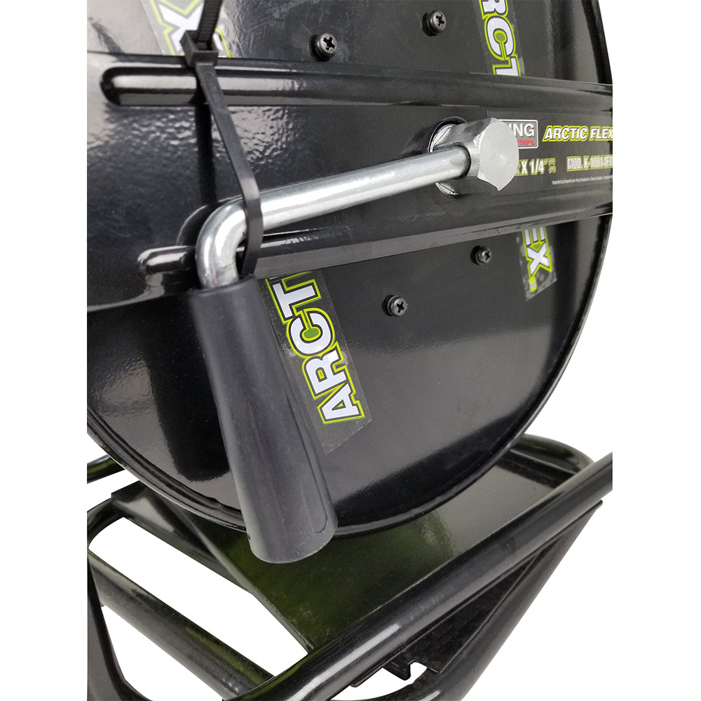 King Canada - 1/4" X 100' MANUAL AIR HOSE REEL W/HYBRIDE POLYMER AIR HOSE - MODEL: K-10014FRL