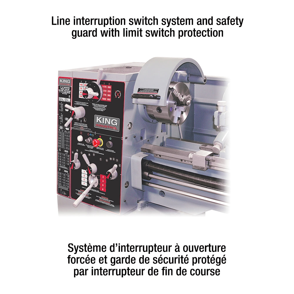 King Canada - 16" X 40" HIGH PRECISION "TOOLROOM" METAL LATHE - MODEL: KC-1640ML
