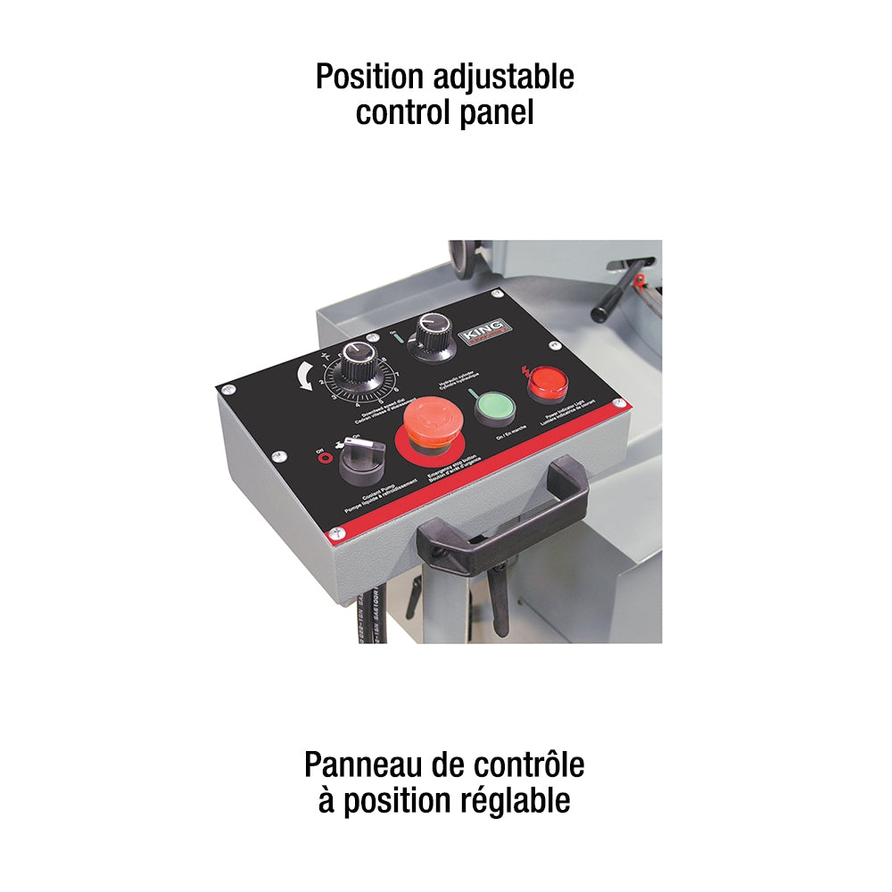 King Canada - 10" X 18" VARIABLE SPEED SWIVEL METAL CUTTING BANDSAW (230V) - MODEL: KC-228S-V-2