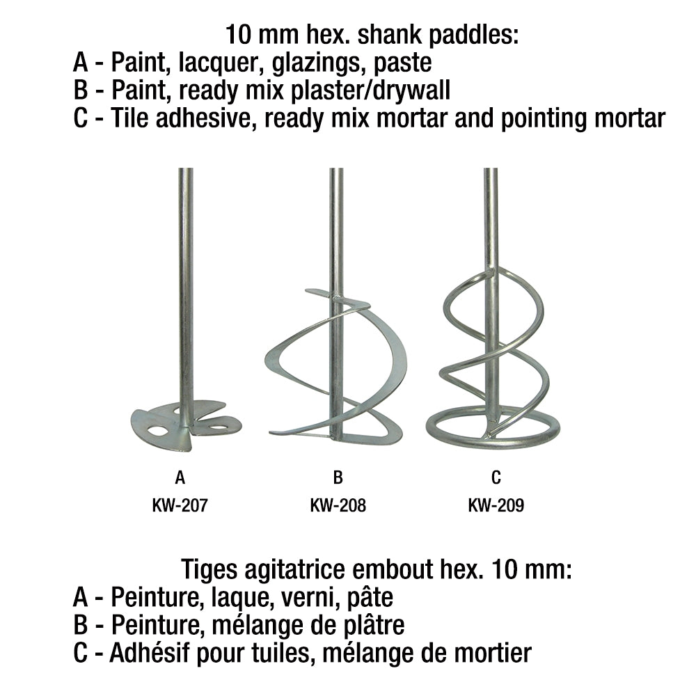 King Canada - 1/2" DRILLING & MIXING KIT - MODEL: KC-8316