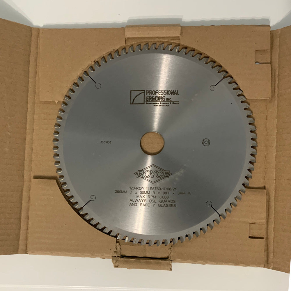 Royce Ayr - Festool Kapex Replacement Blade - 260MMD x 30MMB x 80T x 3MMK Carbide Tip