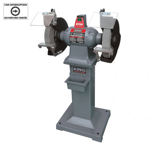 King Canada - 12" HEAVY-DUTY BENCH GRINDER WITH FLOOR STAND - MODEL: KC-1295