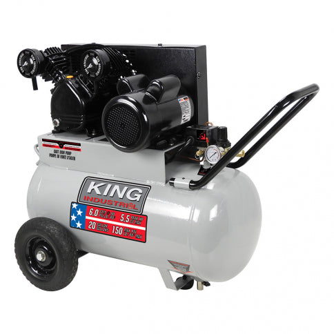 King Canada 5.5 PEAK HP 20 GALLON AIR COMPRESSOR MODEL KC