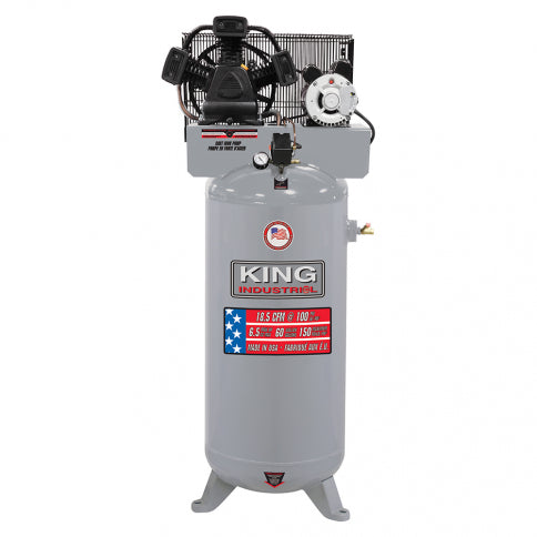 King Canada - HIGH OUTPUT 6.5 PEAK HP 60 GALLON AIR COMPRESSOR - MODEL: KC-5160V2