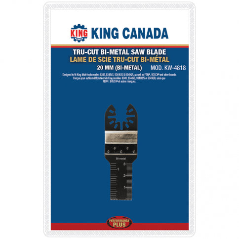 King Canada - 20MM TRU-CUT BI-METAL SAW BLADE - MODEL: KW-4818