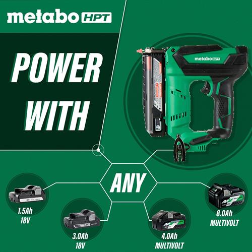 Metabo HPT - 18V 23 Gauge Cordless Pin Nailer with FREE EXTRA BATTERY - Model: NP18DSAL