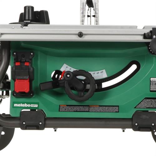 Metabo HPT - 10 Inch Table Saw with Fold and Roll Stand - Model: C10RJS