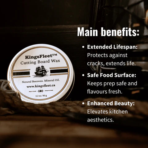 KingsFleet - Cutting Board Wax (1.6oz - 6.4oz.)