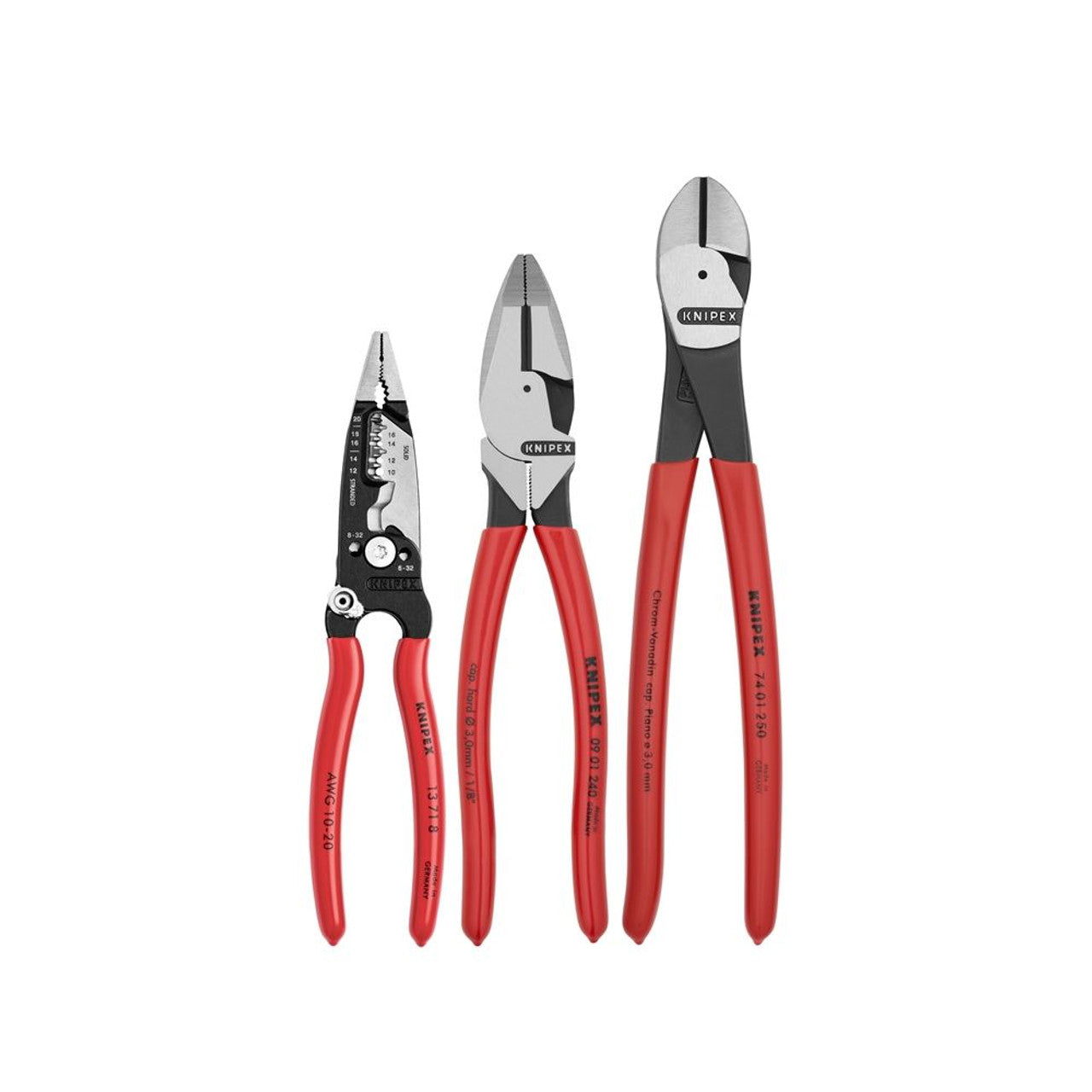 Knipex Tools - 3 Pc Pro Electrical Set - Item #9K0080158US ...