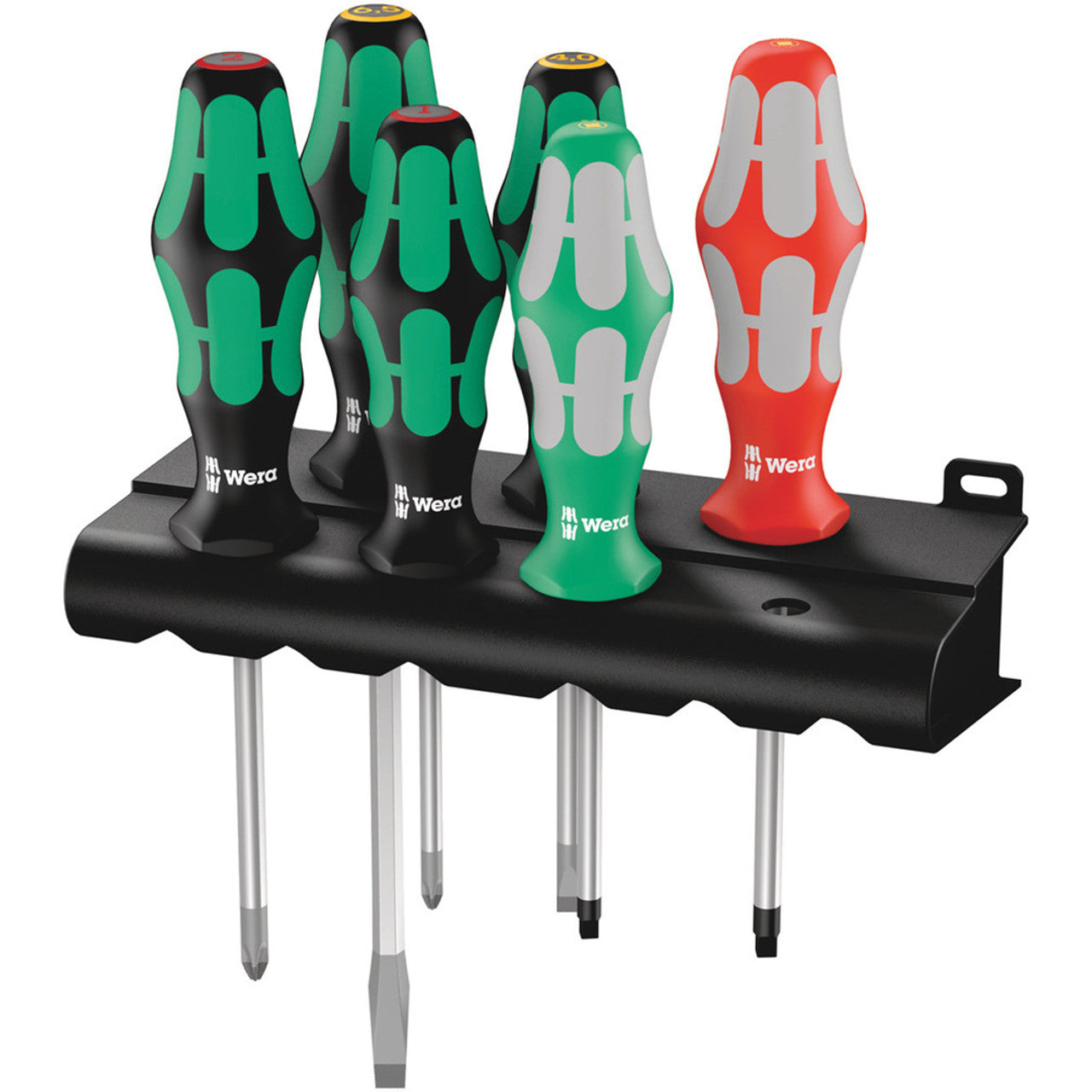 Wera - 334/368/6 Screwdriver set and rack, 6 pieces - #347778