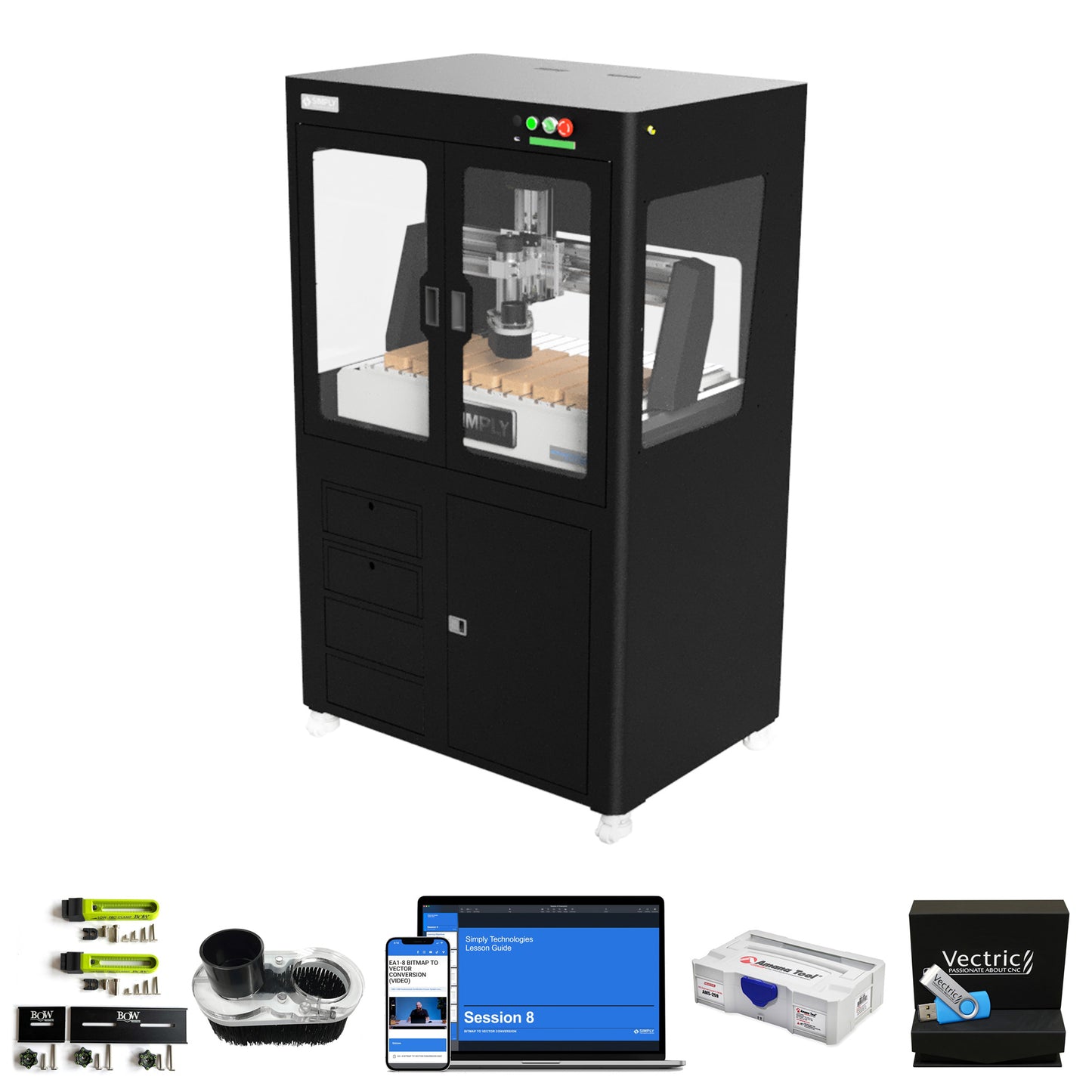 Simply Technologies -ACADEMY 2 CNC, 12″ x 24″ -  Model: ACADEMY2