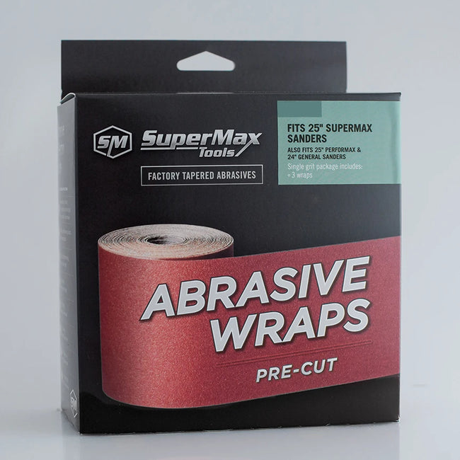 SuperMax Drum Sander Abrasive Wraps - Box of 3