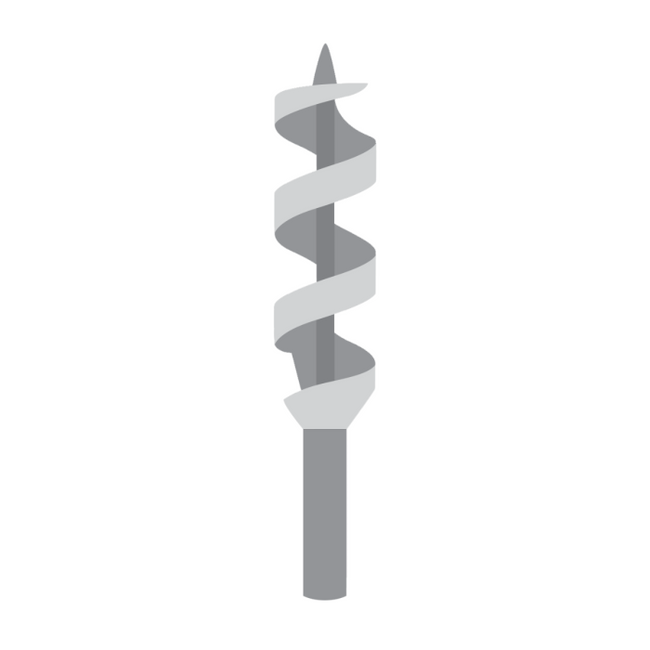 Dimar - 9/16" Dia, HSS, Auger Bit, 7/16" Shank, 18" Length - Model: AUG18-9|16