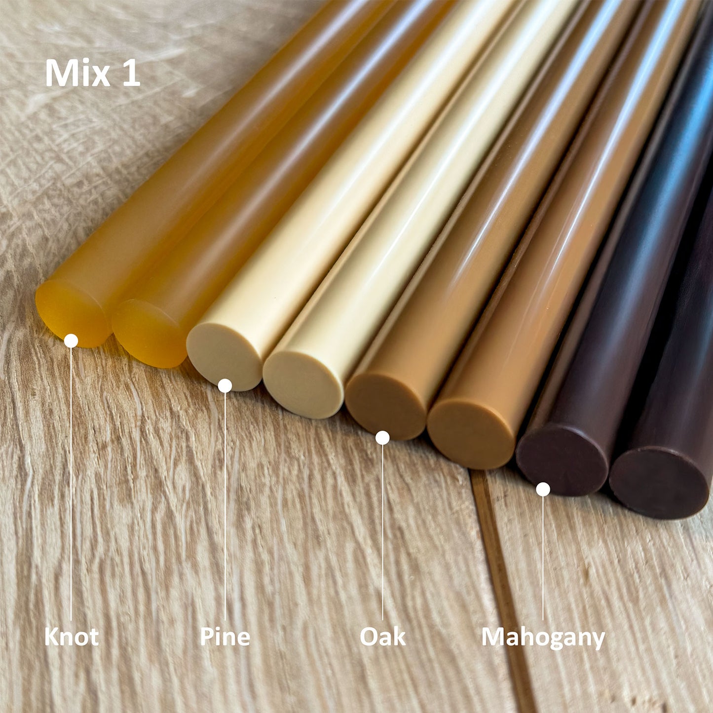 Wood Repair - Wood Repair Knot Filler Sticks (8pc) -  Various Colours