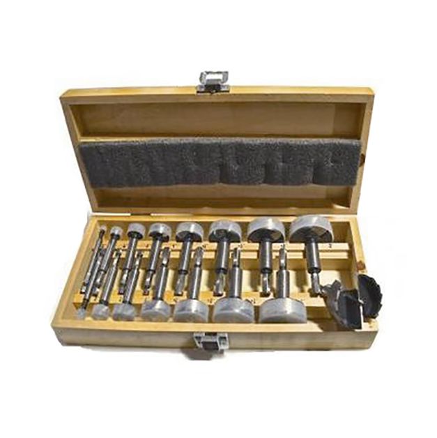 Dimar Canada - 1/4" to 2 1/8" Dia, Carbon Steel, Forstner 16 pcs Bit Set, 1/4" Shank, 3 1/2" Length -  Model: WPF-SET-16