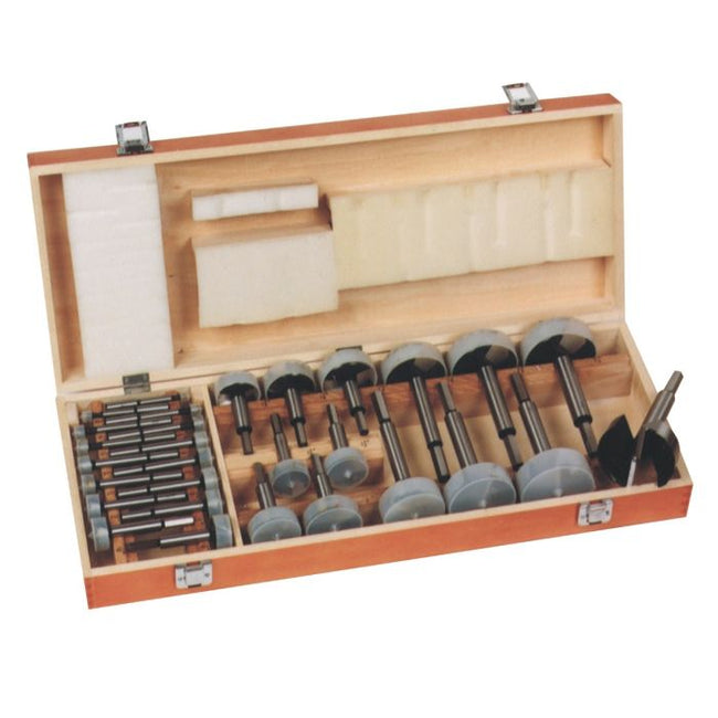 Dimar Canada - 1/4" to 3" Dia, Carbon Steel, Forstner 29 pcs Bit Set, 1/4" Shank, 3 1/2" Length -  Model: WPF-SET-29