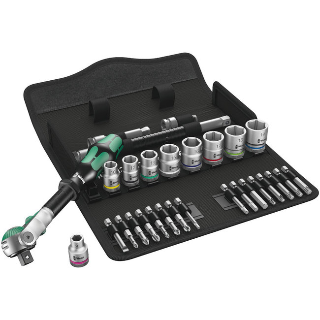 Wera - 8100 SB 6 Speed 3/8 29 PC 3/8" Drive Metric - #004046