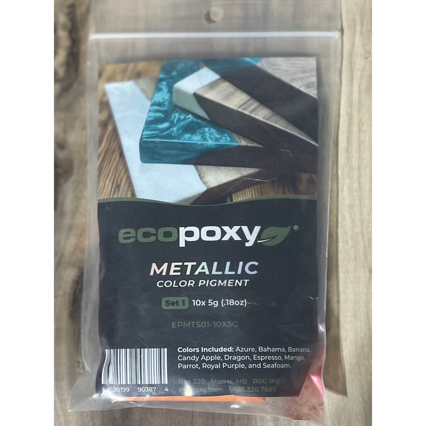 EcoPoxy Metallic Color Pigment Samples