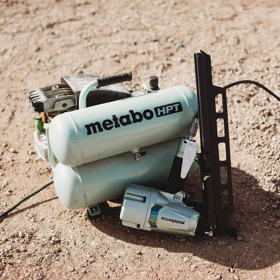 Metabo HPT - 4 Gallon Portable Electric Twin Stack Air Compressor - Model: EC99S