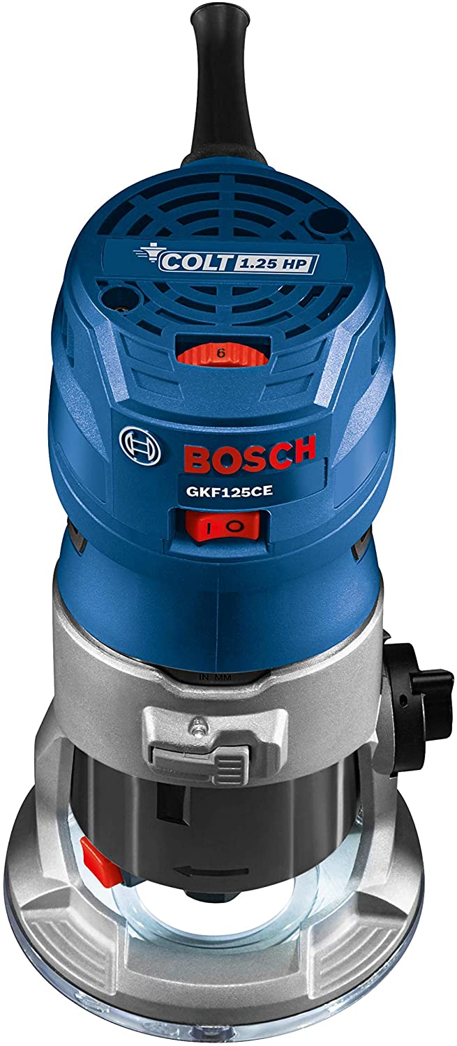 Bosch - Colt 1.25 HP (Max) Variable-Speed Palm Router Tool - Model: GFK125CEN