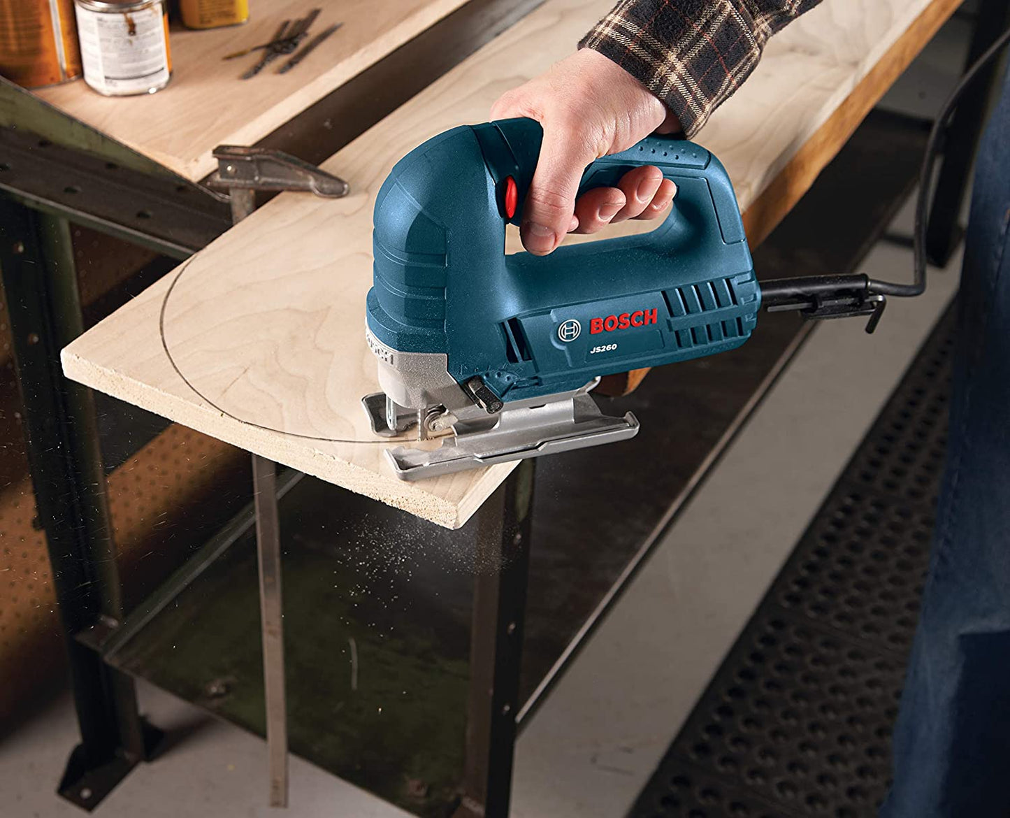 Bosch - 120-Volt Top-Handle Jigsaw 6.0 Amp - Model: JS260