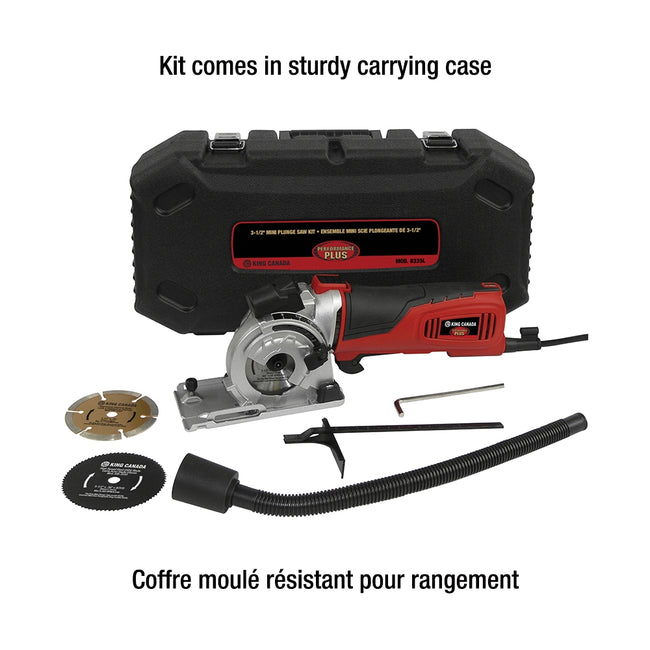 King Canada - 3-1/2" MINI PLUNGE SAW - MODEL: 8335L