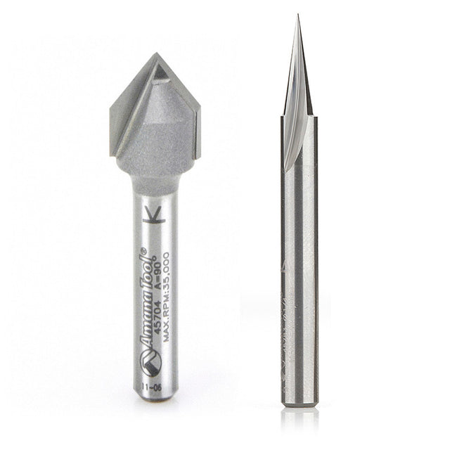 Axiom – Iconic Series Sign Making Bit Set (2pc) by Amana Tool