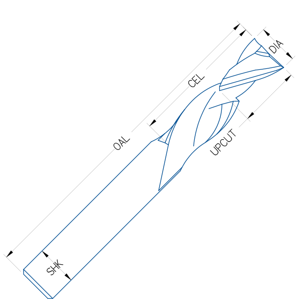 R60-114 Series - 2 Flute Compression