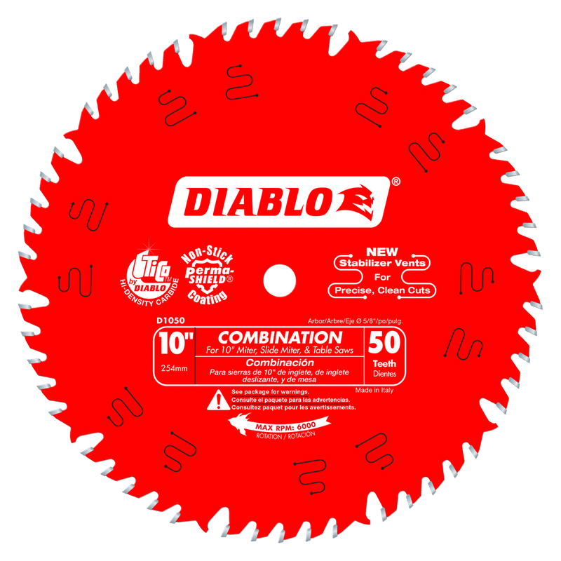  Part Number D1050X - Diameter (In.) 10" x Teeth 50 x Bore 5/8" 