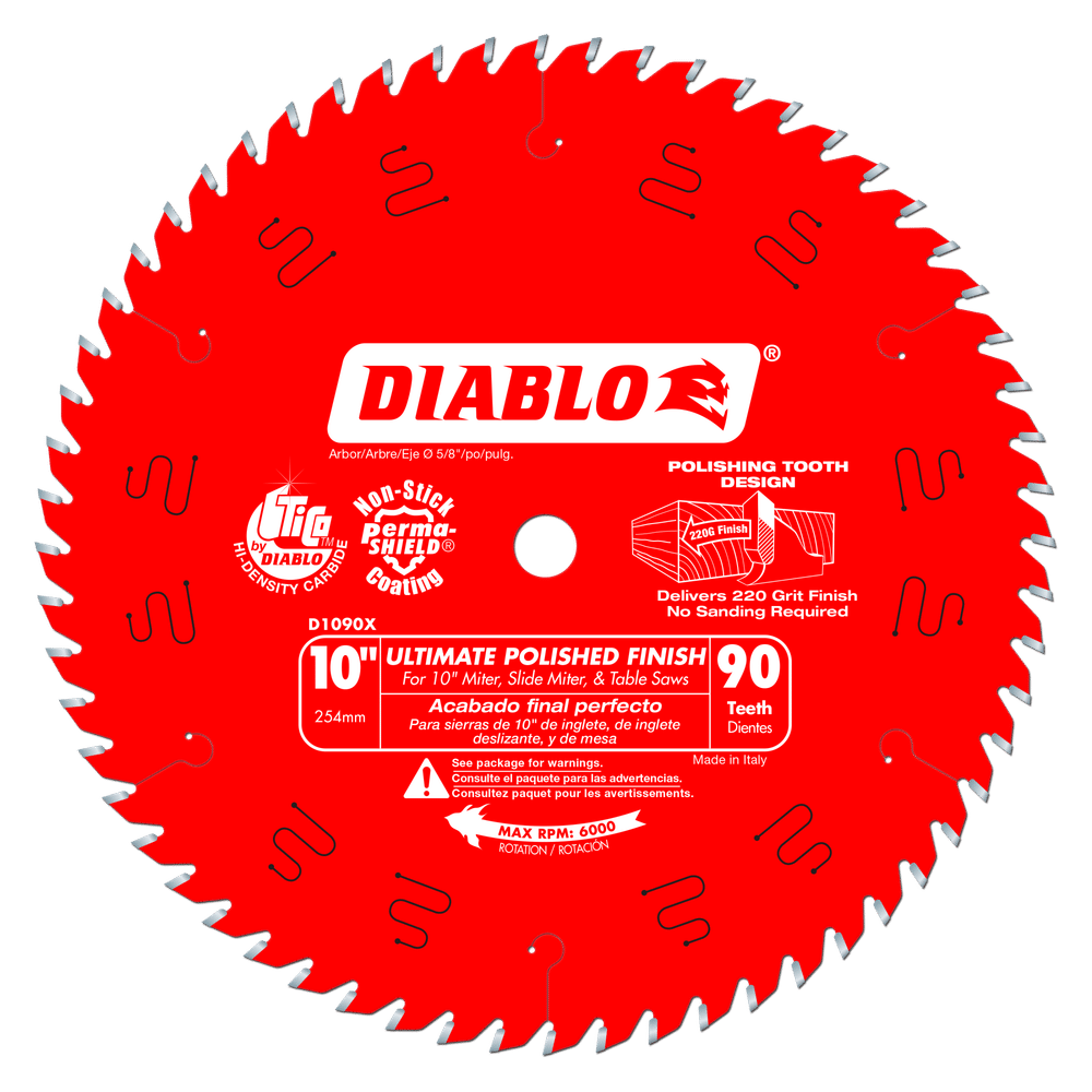  Part Number D1090X - Diameter (In.) 10" x Teeth 90 x Bore 5/8" 