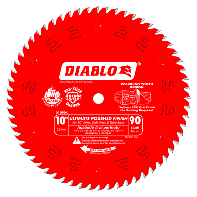  Part Number D1090X - Diameter (In.) 10" x Teeth 90 x Bore 5/8" 