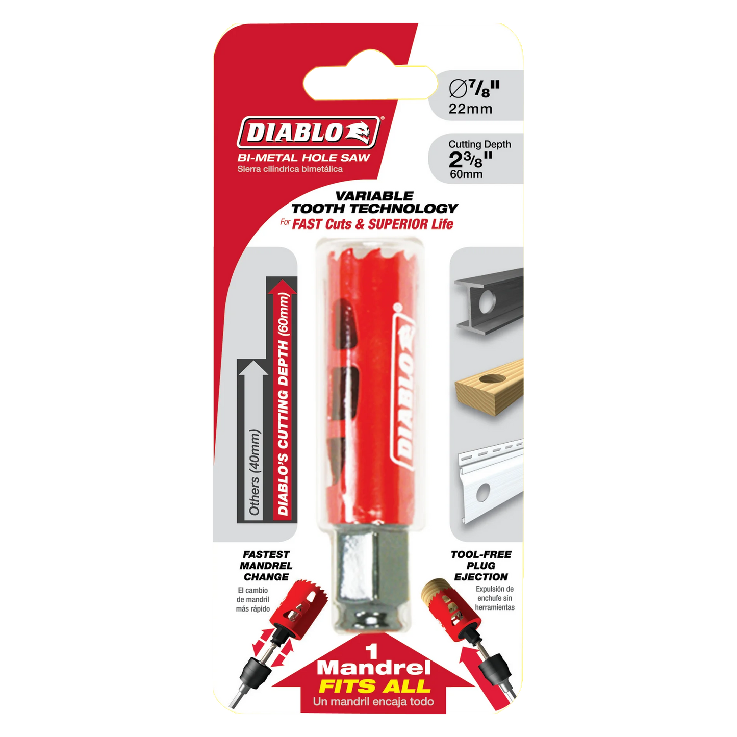 DIABLO Bi-Metal Hole Saws - 5/8" to 6"