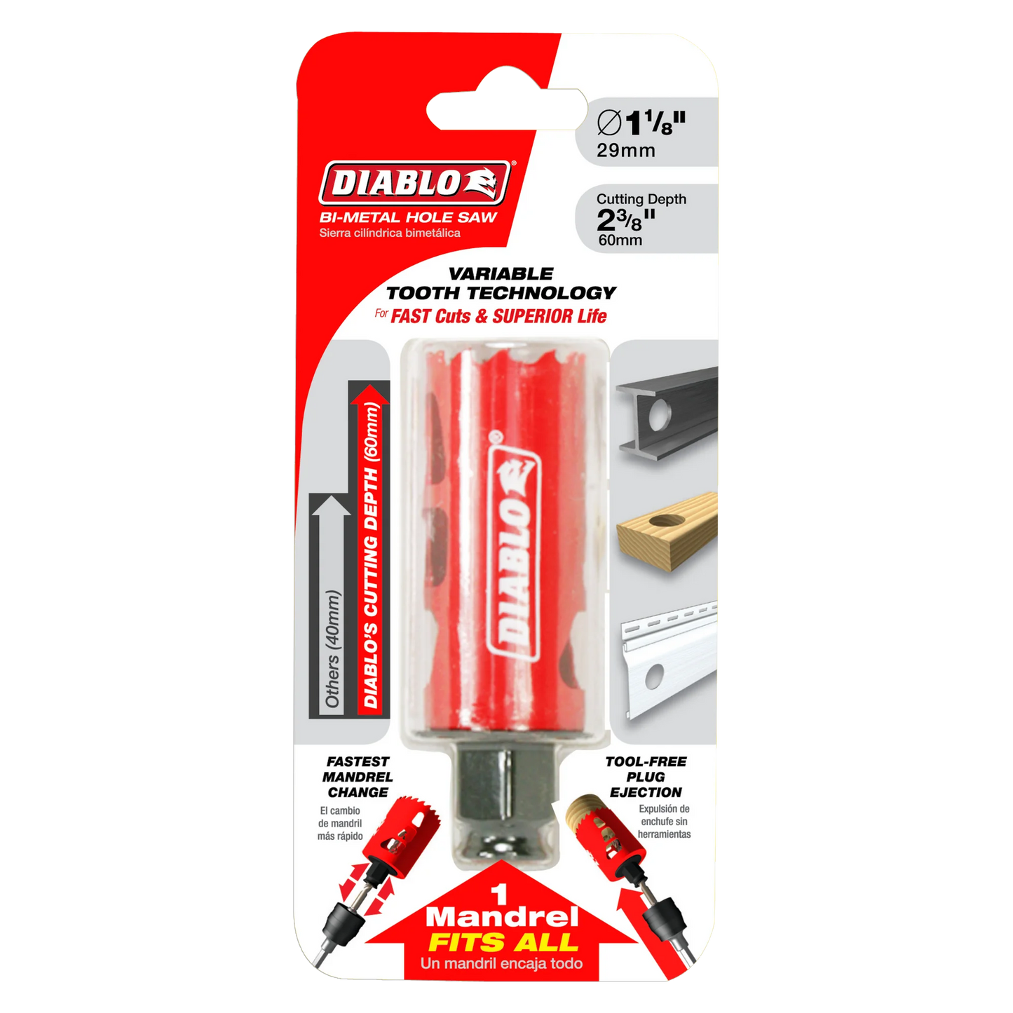 DIABLO Bi-Metal Hole Saws - 5/8" to 6"