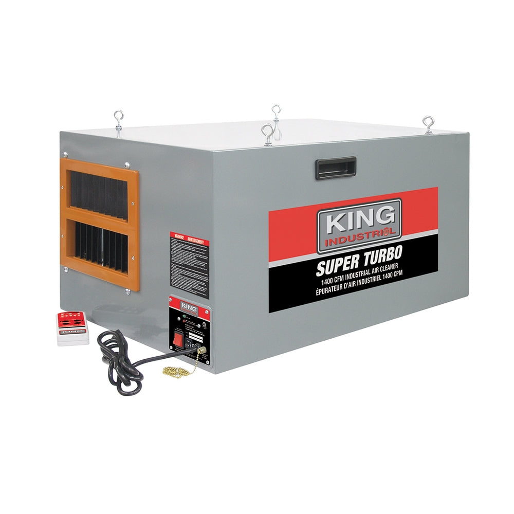 King Canada - 1400 CFM INDUSTRIAL AIR CLEANER WITH REMOTE CONTROL - MODEL: KAC-1400