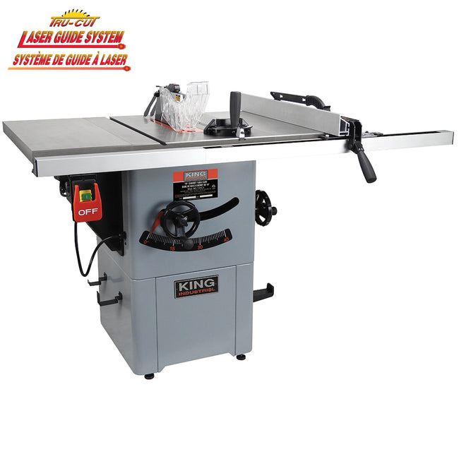 King Canada - 10" CABINET TABLE SAW - MODEL: KC-10HCX