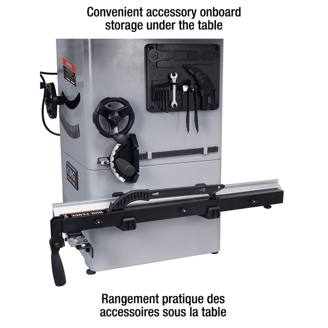 King Canada - 10" CABINET TABLE SAW - MODEL: KC-10HCX