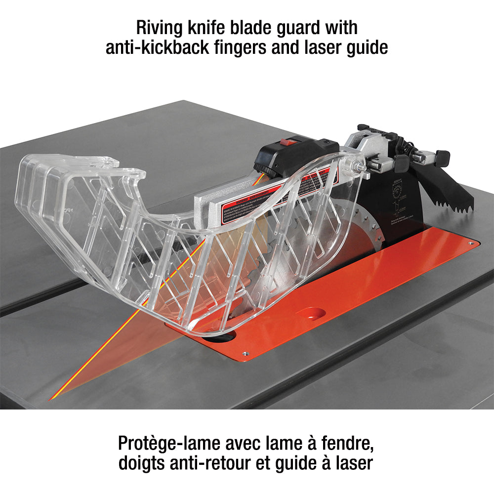 King Canada - 10" CABINET TABLE SAW - MODEL: KC-10HCX