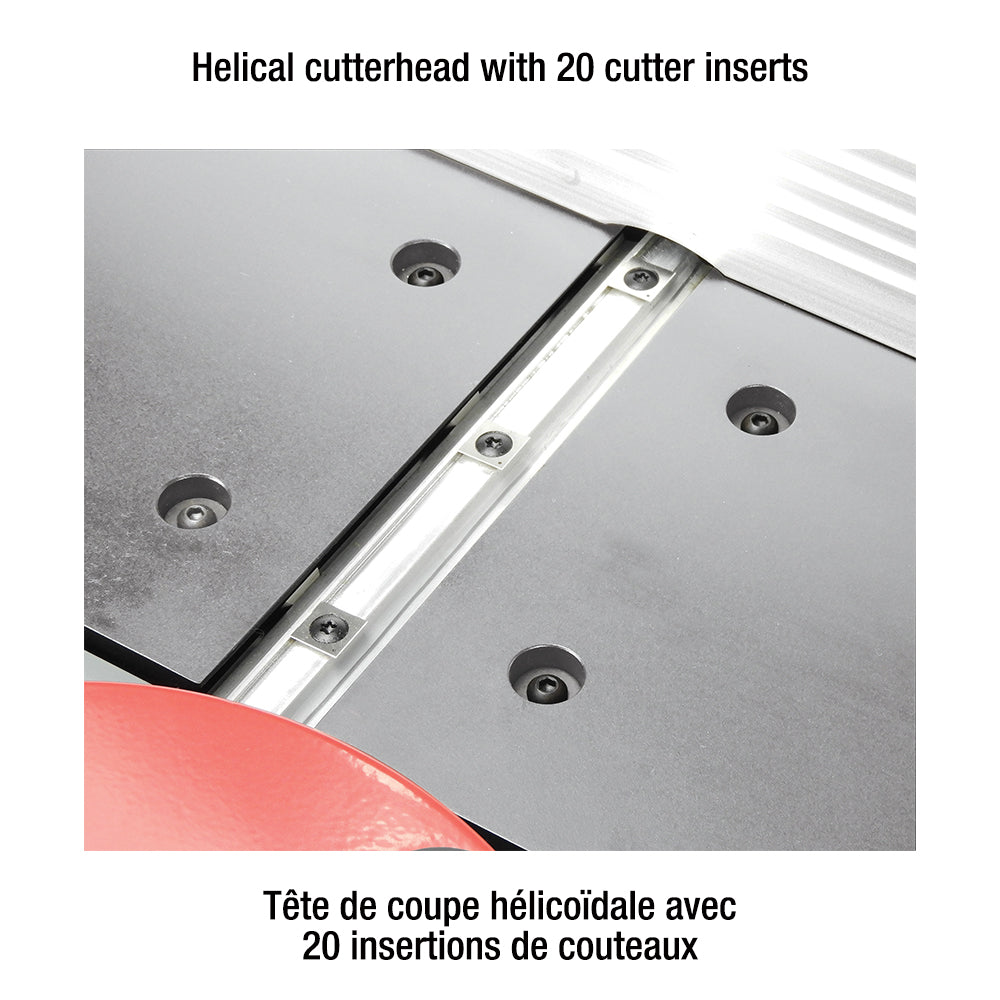 King Canada - 10" BENCHTOP JOINTER WITH HELICAL CUTTERHEAD - MODEL: KC-10HJC