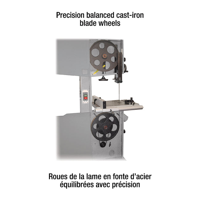 King Canada - 17" WOOD BANDSAW WITH RESAW GUIDE - MODEL: KC-1702FXB