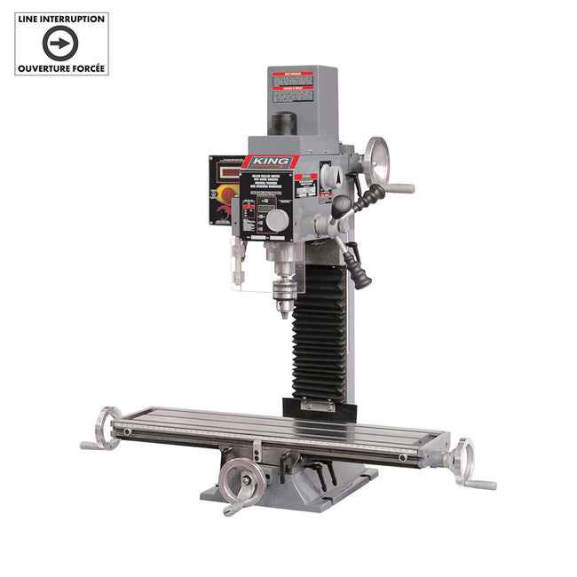 King Canada - MILLING DRILLING MACHINE WITH DIGITAL READOUTS - MODEL: KC-20VS-2