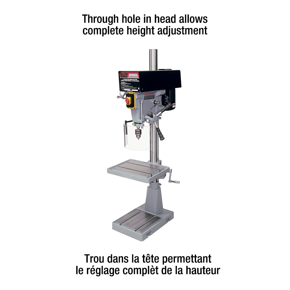 King Canada - 15'' VARIABLE SPEED INDUSTRIAL DRILL PRESS - MODEL: KC-30HS-VS
