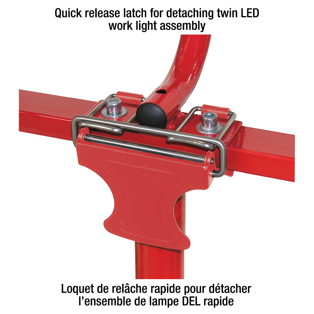 King Canada - 8000 LUMEN TWIN LED WORK LIGHT WITH TRIPOD - MODEL: KC-4002LED-ST