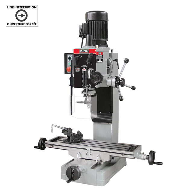 King Canada - GEARHEAD MILLING/DRILLING MACHINE WITH SAFETY GUARD - MODEL: KC-45