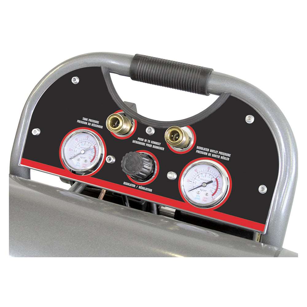 King Canada - 4.6 GALLON ULTRA QUIET OIL-FREE AIR COMPRESSOR - MODEL: KC-4620A