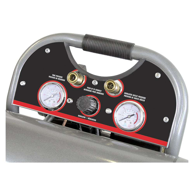 King Canada - 4.6 GALLON ULTRA QUIET OIL-FREE AIR COMPRESSOR - MODEL: KC-4620A